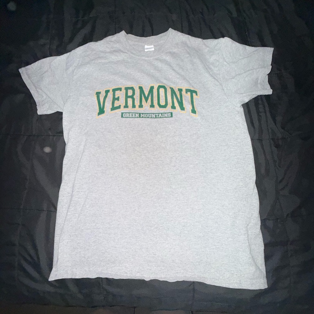 Gildan Gray Vermont Green Mountains Tee